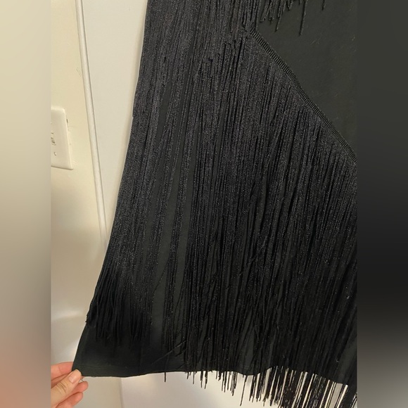 ASOS Mini T-Shirt Dress With Fringe Detail - Picture 7 of 9